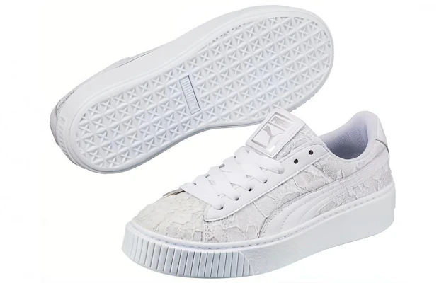 (Women) Puma Basket Platform FO 'Lace - White' 364091-01 Purchase (Women) Puma Basket Platform FO 'Lace - White' 364091-01