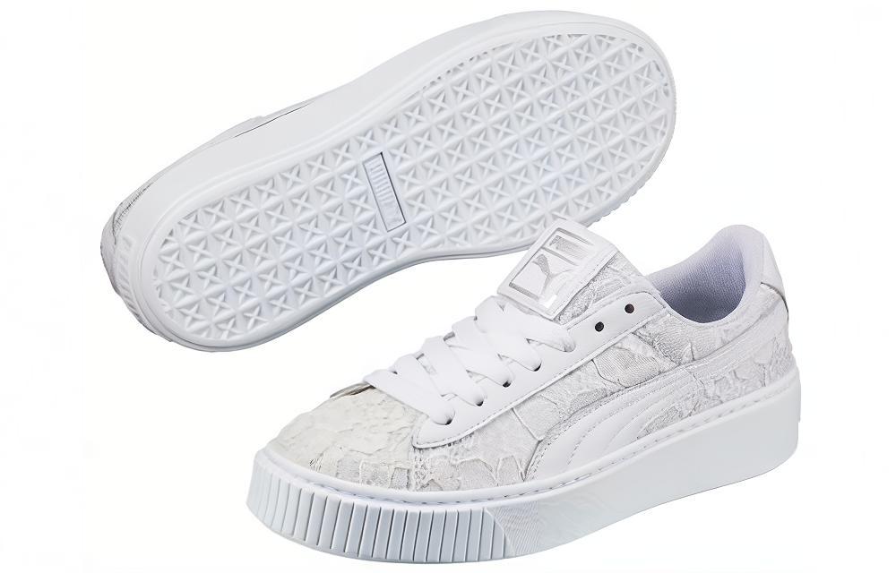 (W) Puma Basket Platform FO 'Lace - White' 圖 5