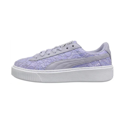 (W) Puma Basket Platform Fo Blue Lace Up 'Icelandic Blue'