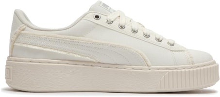 (W) Puma Basket Platform Fringe 'Putih' 399252-02 Order (W) Puma Basket Platform Fringe 'Putih' 399252-02