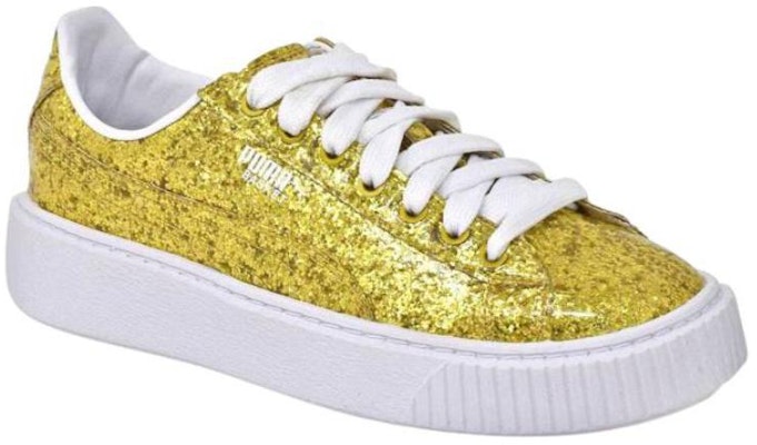 (W) 푸마 바스켓 플랫폼 골드 글리터 (Puma Basket Platform Gold Glitter) 364093-02 Lookbook (W) 푸마 바스켓 플랫폼 골드 글리터 (Puma Basket Platform Gold Glitter) 364093-02