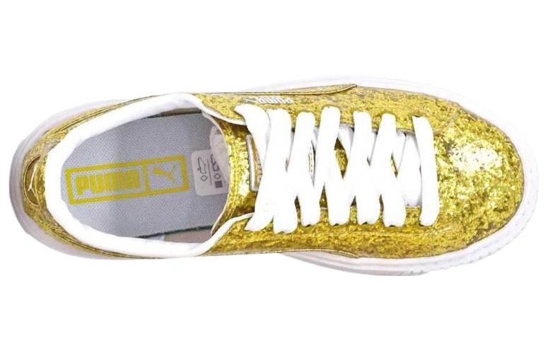 Shop (W) Puma Basket Platform Glitter 'Emas' 364093-02