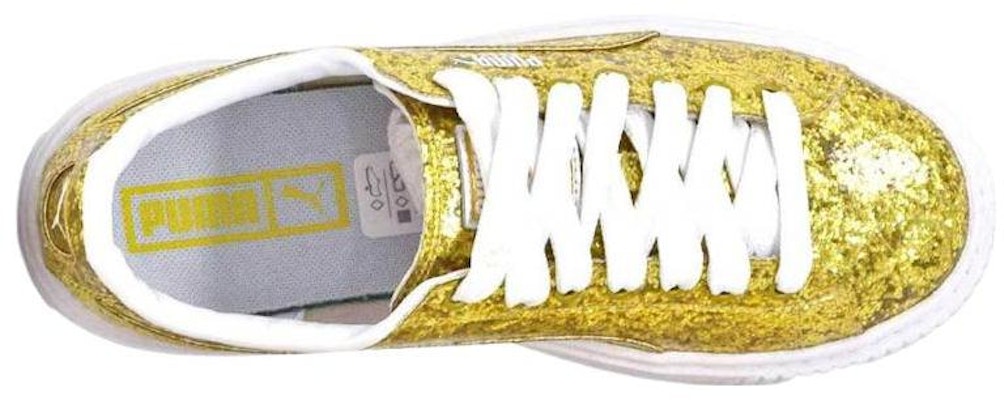 (W) 푸마 바스켓 플랫폼 골드 글리터 (Puma Basket Platform Gold Glitter) 364093-02 Shop (W) 푸마 바스켓 플랫폼 골드 글리터 (Puma Basket Platform Gold Glitter) 364093-02