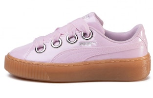 (Women) Puma Basket Platform Kiss Leisure Board Shoes Pink 366822-03 (Women) Puma Basket Platform Kiss Leisure Board Shoes Pink 366822-03