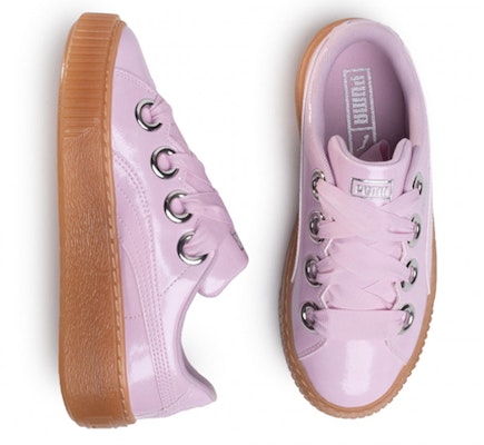 (Women) Puma Basket Platform Kiss Leisure Board Shoes Pink 366822-03 Lookbook (Women) Puma Basket Platform Kiss Leisure Board Shoes Pink 366822-03