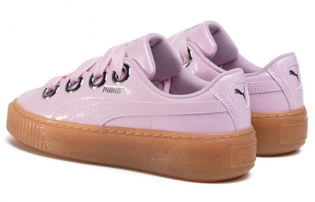 (Women) Puma Basket Platform Kiss Leisure Board Shoes Pink 366822-03 Shop (Women) Puma Basket Platform Kiss Leisure Board Shoes Pink 366822-03
