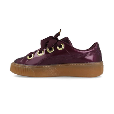 (W) Puma Basket Platform Kiss 'Red'