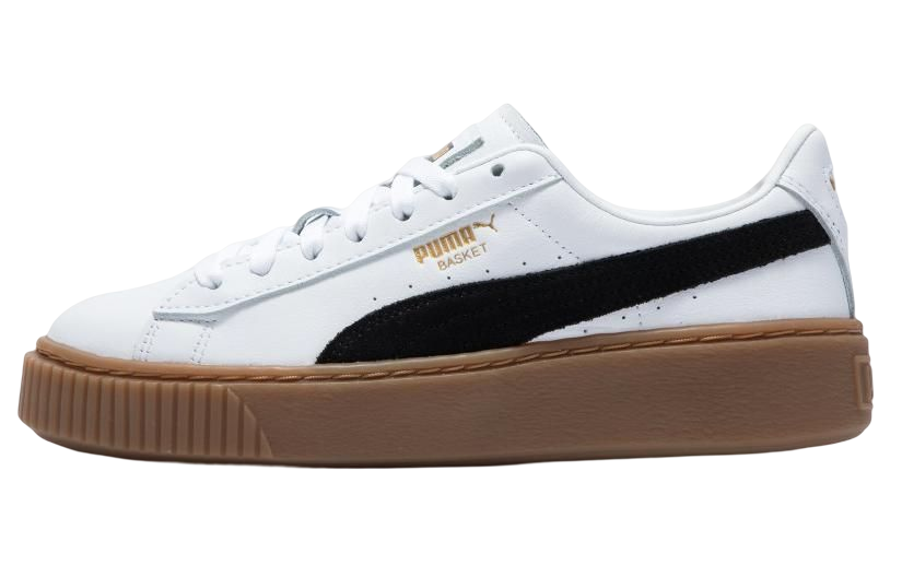 (Women) Puma Basket Platform L 'White' 394369-01