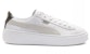 (W) Kasut Kasual Puma Basket Platform Low Top Unisex Putih 367850-01