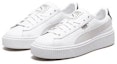 Lookbook (W) Kasut Kasual Puma Basket Platform Low Top Unisex Putih 367850-01