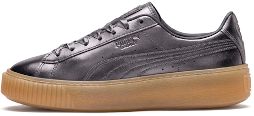 (Women) Puma Basket Platform Luxe 'Quiet Shade' 366687-01 Buy (Women) Puma Basket Platform Luxe 'Quiet Shade' 366687-01