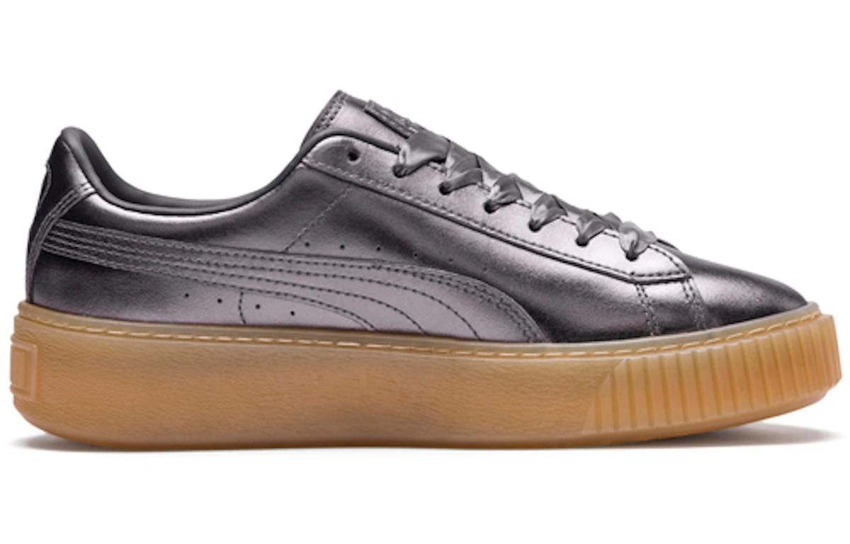 (Women) Puma Basket Platform Luxe 'Quiet Shade'