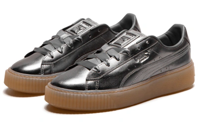 (Women) Puma Basket Platform Luxe 'Quiet Shade'