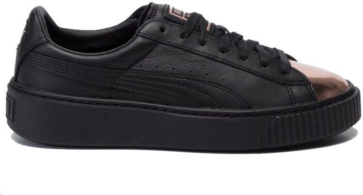 (Women) Puma Basket Platform Metallic 'Black Rose Gold' 366169-02 Order (Women) Puma Basket Platform Metallic 'Black Rose Gold' 366169-02
