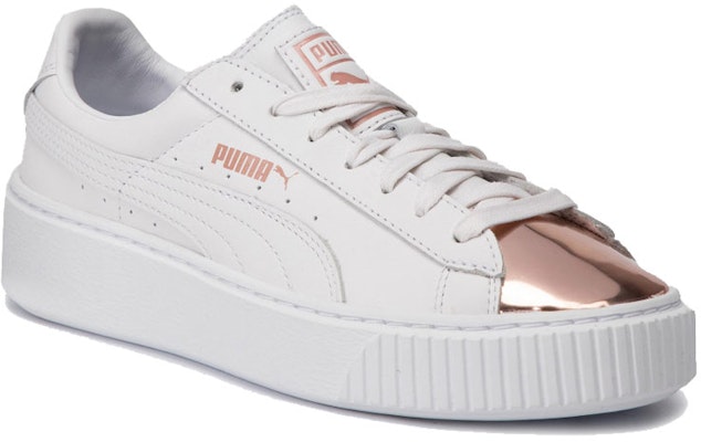 (女款)彪馬 Basket Platform Metallic '白玫瑰金' 366169-03 Order (女款)彪馬 Basket Platform Metallic '白玫瑰金' 366169-03