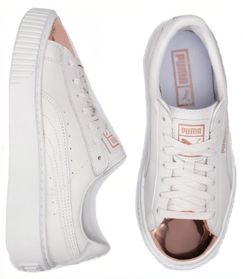 (女款)彪馬 Basket Platform Metallic '白玫瑰金' 366169-03 Shop (女款)彪馬 Basket Platform Metallic '白玫瑰金' 366169-03