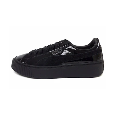 (W) Puma Basket Platform 'Black Patent Leather'
