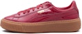 (W) Puma Basket Platform Patent 'Gum Burgundy' 363314-04