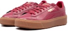 Lookbook (W) Puma Basket Platform Patent 'Gum Burgundy' 363314-04