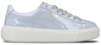 Order (Women) Puma Basket Platform Patent Halogen Blue 363314-01