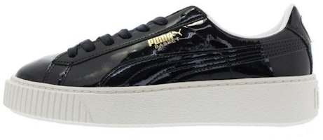 (Women) Puma Basket Platform Patent Peacoat 363314-03 (Women) Puma Basket Platform Patent Peacoat 363314-03