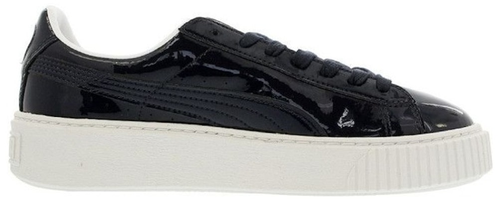 (Women) Puma Basket Platform Patent Peacoat 363314-03 Order (Women) Puma Basket Platform Patent Peacoat 363314-03