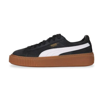 (W) Puma Basket Platform Perf Gum