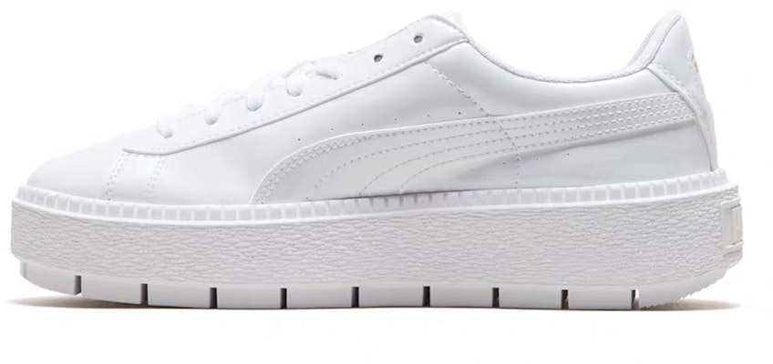 (Women) Puma Basket Platform Retro Low Tops Casual Skateboarding Shoes Unisex White 367046-01 Buy (Women) Puma Basket Platform Retro Low Tops Casual Skateboarding Shoes Unisex White 367046-01