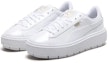 Lookbook (W) Puma Basket Platform Retro Kasut Rata Skateboard Kasual Unisex Putih 367046-01