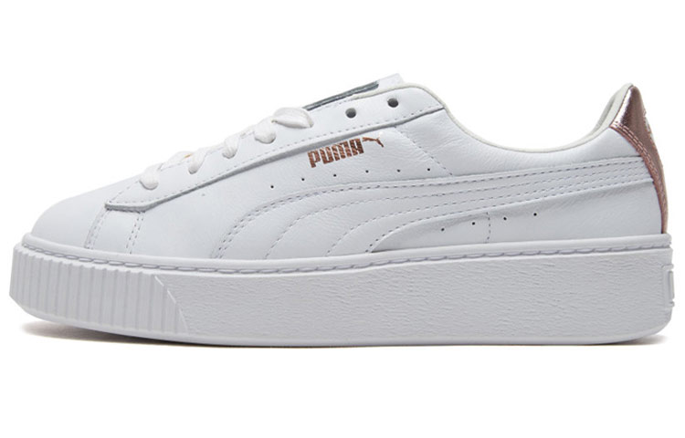 (Women) Puma BASKET PLATFORM RGH Rose Gold 369631-02