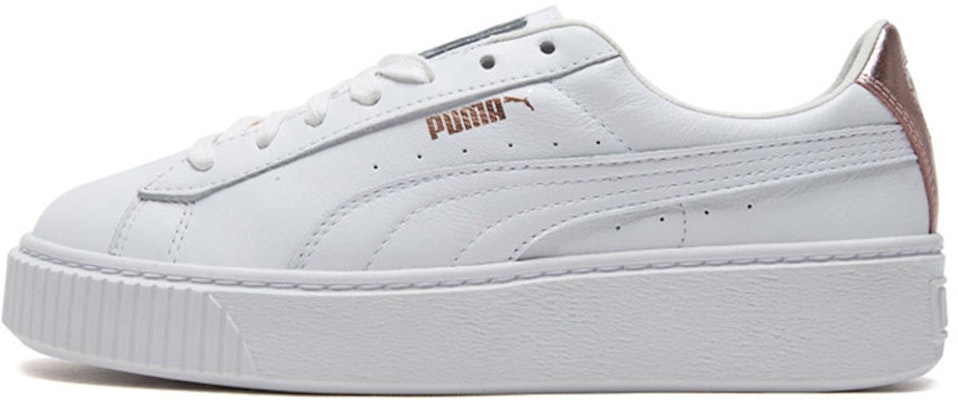 (Women) Puma BASKET PLATFORM RGH Rose Gold 369631-02 Buy (Women) Puma BASKET PLATFORM RGH Rose Gold 369631-02
