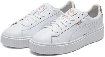 Order PUMA Basket Platform Rgh 低幫 球鞋 女款 白色玫瑰金