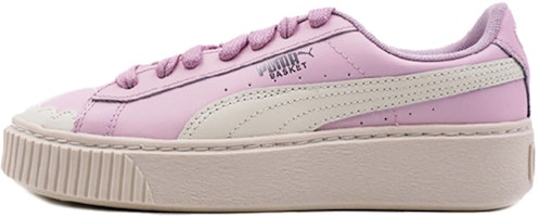 (Women) Puma Basket Platform Scallop 'Pink' 366723-02 (Women) Puma Basket Platform Scallop 'Pink' 366723-02