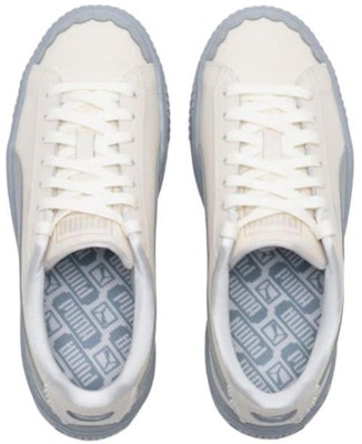 (Women) Puma Basket Platform Shoes 'Pearl White Blue' 398910-04 Lookbook (Women) Puma Basket Platform Shoes 'Pearl White Blue' 398910-04