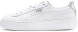 Buy (W) Puma Basket Platform Kasut Putih/Perak 369840-02
