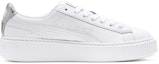 Order (W) Puma Basket Platform Kasut Putih/Perak 369840-02