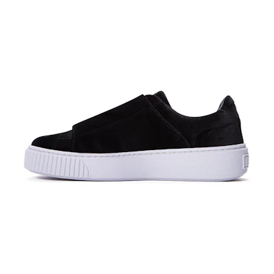 (W) Puma Basket Platform Strap 'Velvet Rope - Black'
