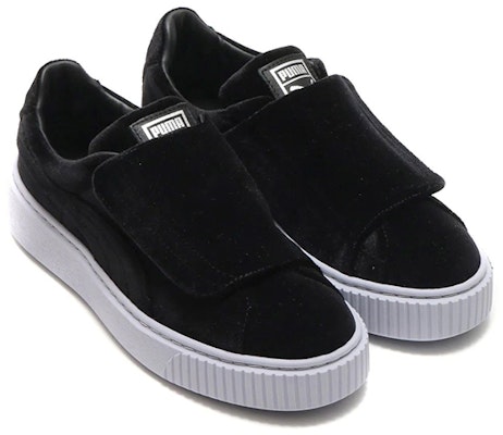 (W) プーマ バスケット プラットフォーム ベルベット 黒 (Puma Basuketto Purattofōmu Berubetto Kuro) 364068-01 Lookbook (W) プーマ バスケット プラットフォーム ベルベット 黒 (Puma Basuketto Purattofōmu Berubetto Kuro) 364068-01