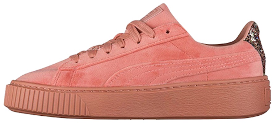 (Women) Puma Basket Platform Velvet 'Gem Heel' 366497-02 Buy (Women) Puma Basket Platform Velvet 'Gem Heel' 366497-02