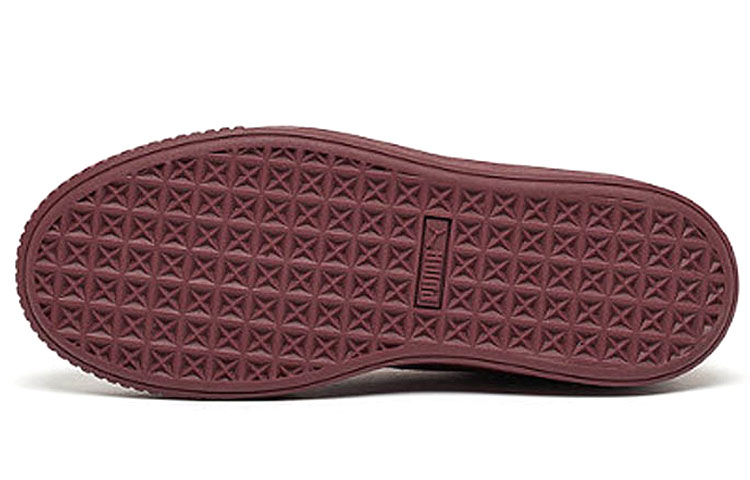 (W) Puma Basket Platform Velvet 'Red' 圖 5
