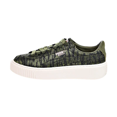 (W) Puma Basket Platform 'Velvet Rope - Olive Night'