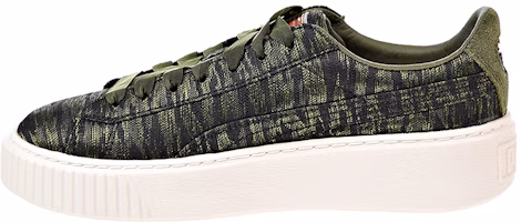 (Women) Puma Basket Platform Vr 'Green White' 364092-01 (Women) Puma Basket Platform Vr 'Green White' 364092-01