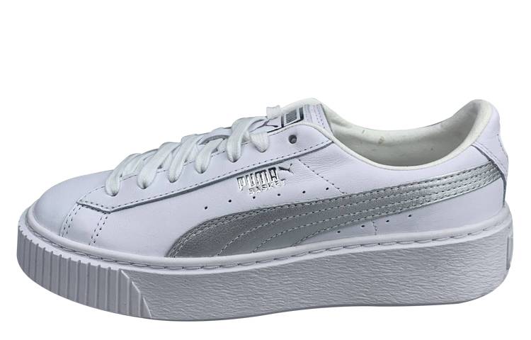 Buy (W) Sepatu Puma Basket Skate 'Putih Perak' 367522-01