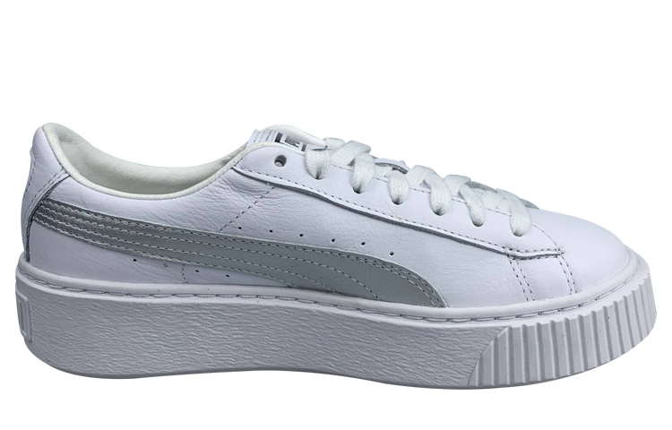 (W) Puma Basket Skate shoes 'White Silver' 圖 2
