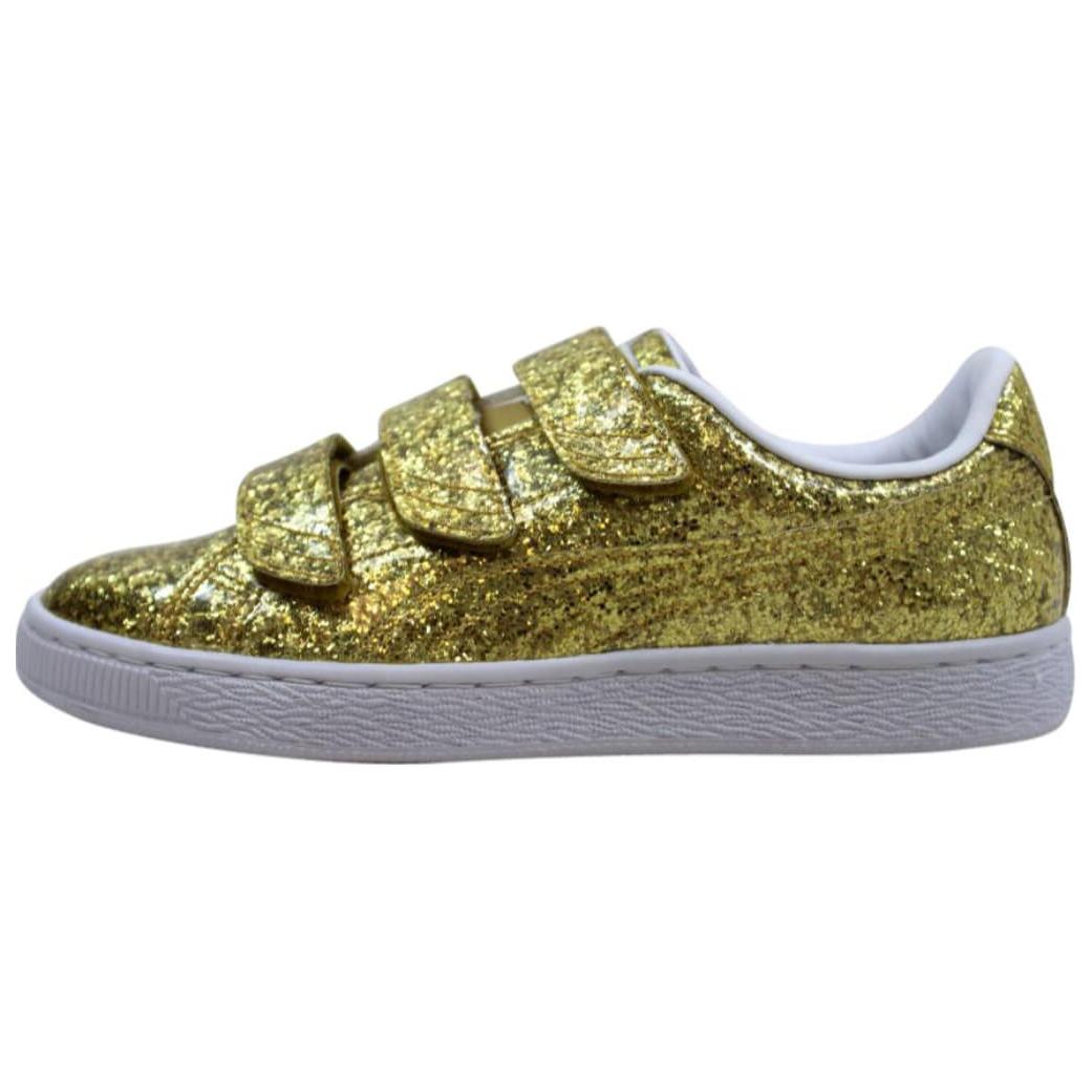 (Women) Puma Basket Strap Glitter 'Gold'  364070-02