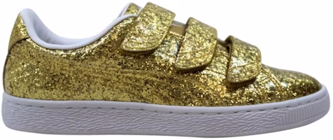 (Women) Puma Basket Strap Glitter 'Gold' 364070-02 (Women) Puma Basket Strap Glitter 'Gold' 364070-02