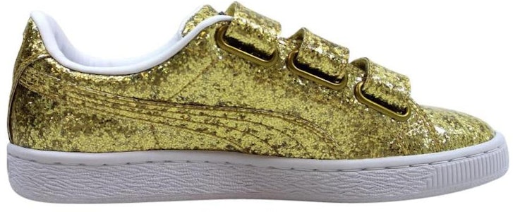 (W) Puma Basket Strap Berkilau 'Emas' 364070-02 Order (W) Puma Basket Strap Berkilau 'Emas' 364070-02