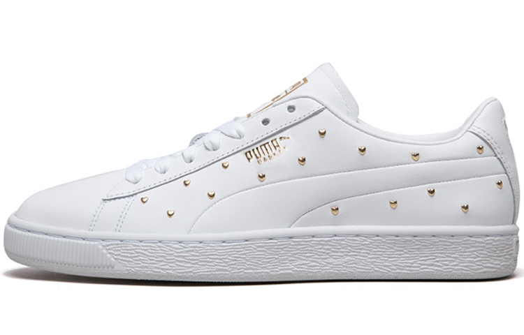 (Women) Puma Basket Studs 'White'  369298-01