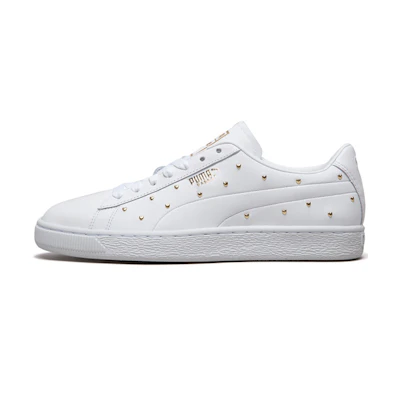 (W) Puma Basket Studs 'White'
