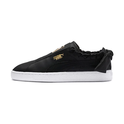 (W) Puma Basket Twist Black/Gold